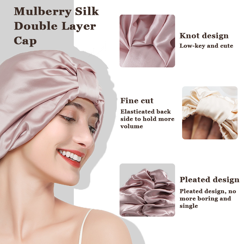 22 Momme Silk Sleep Cap Pullover Nightcap