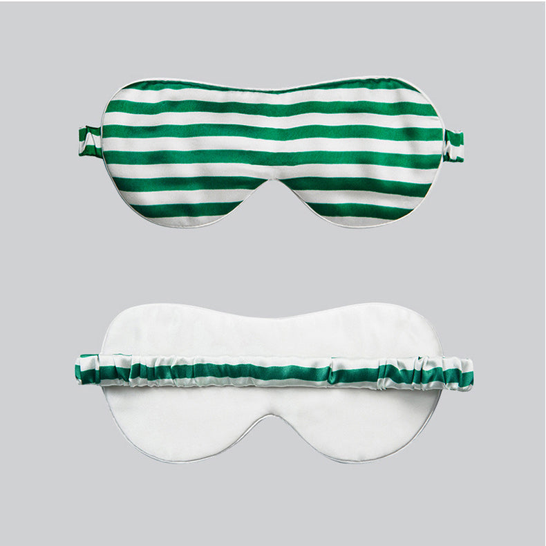 19 Momme Mulberry Silk Stripe Eye Mask