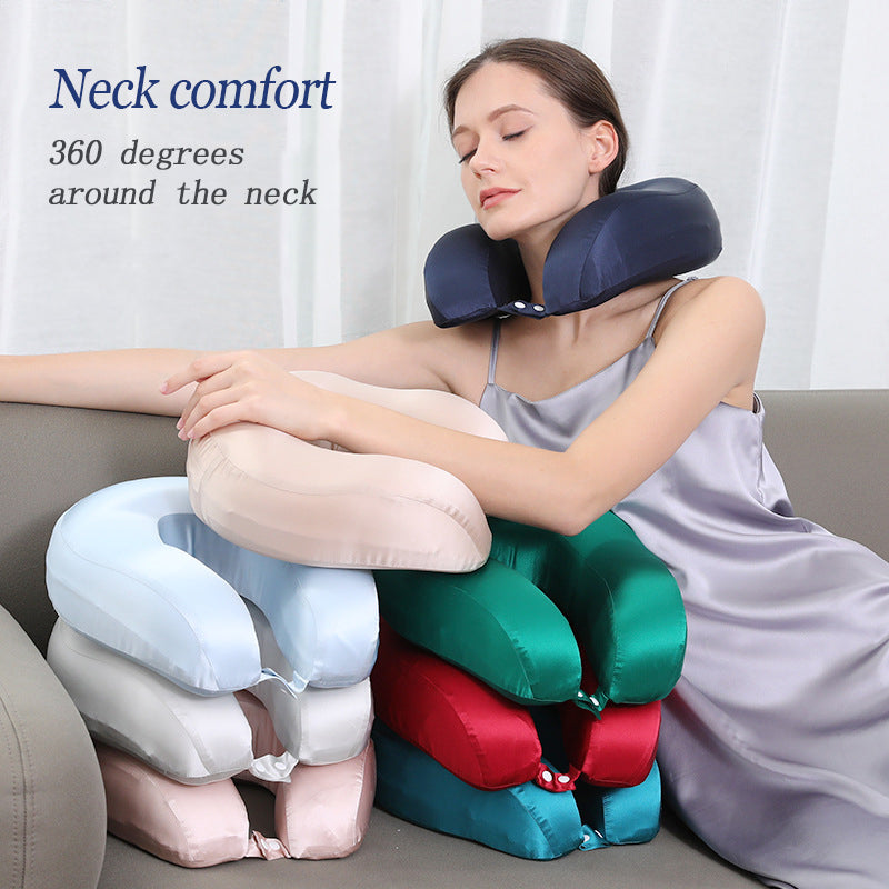 Silk U-Shaped Neck Travel Pillow