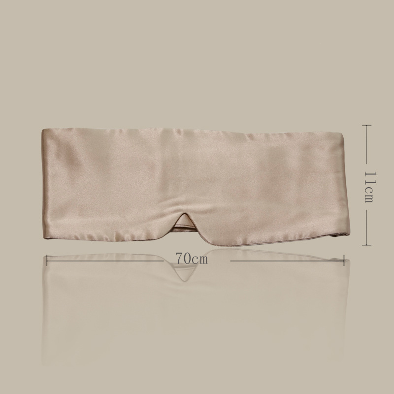19 Momme Velcro Silk Eye Mask for Travel and Nap