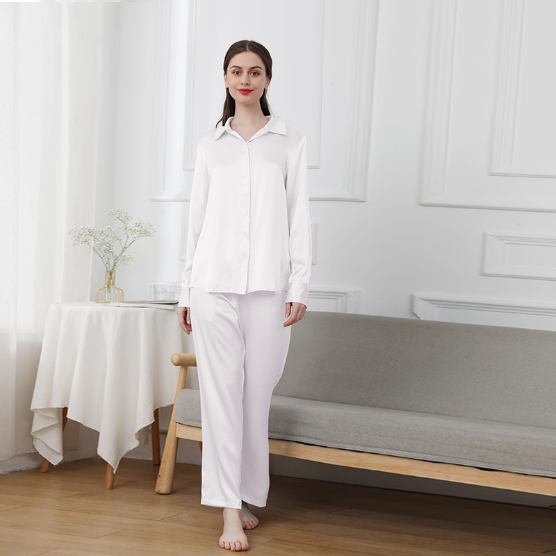 19 Momme Full Length Women Silk Pajamas Set