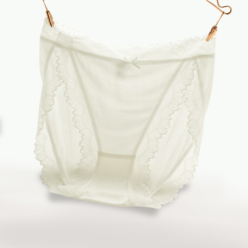 WJSXC Fall Savings! Ladies Silk Lace Underwear,Mid-raist Hollow